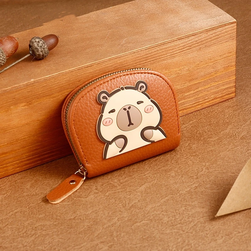 New Cartoon Water Dolphin Coin Purse Cute Mini Multi-card Organza Card Bag Portable Ladies Card Case