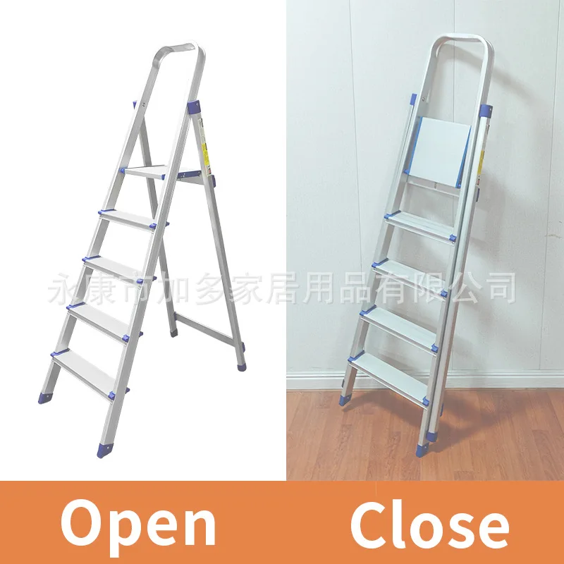 Tangga rumah tangga dari paduan aluminium tipe A, tangga herringbone 150 kg