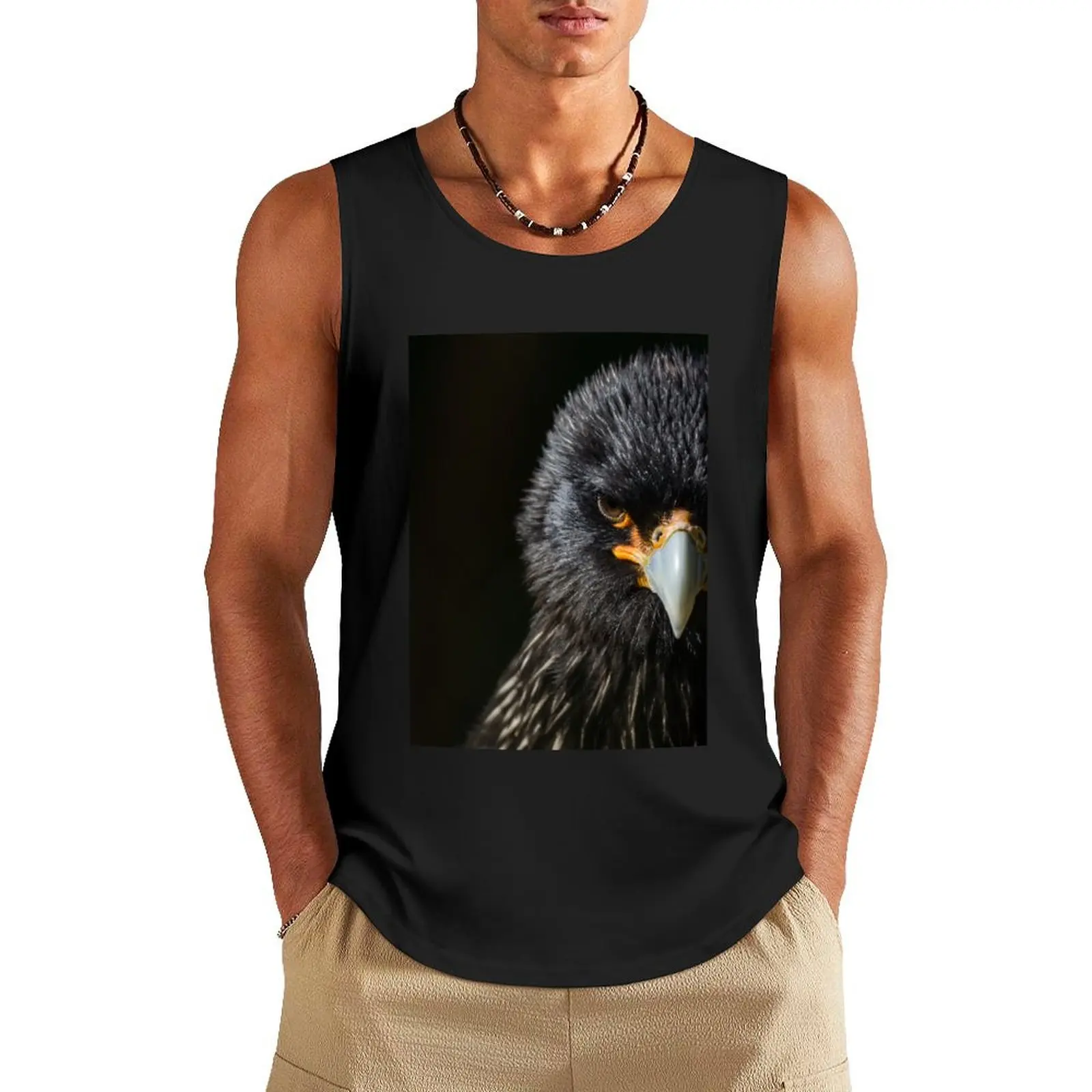 Caracara portrait half profile Tank Top quick-drying t-shirt Man summer clothes