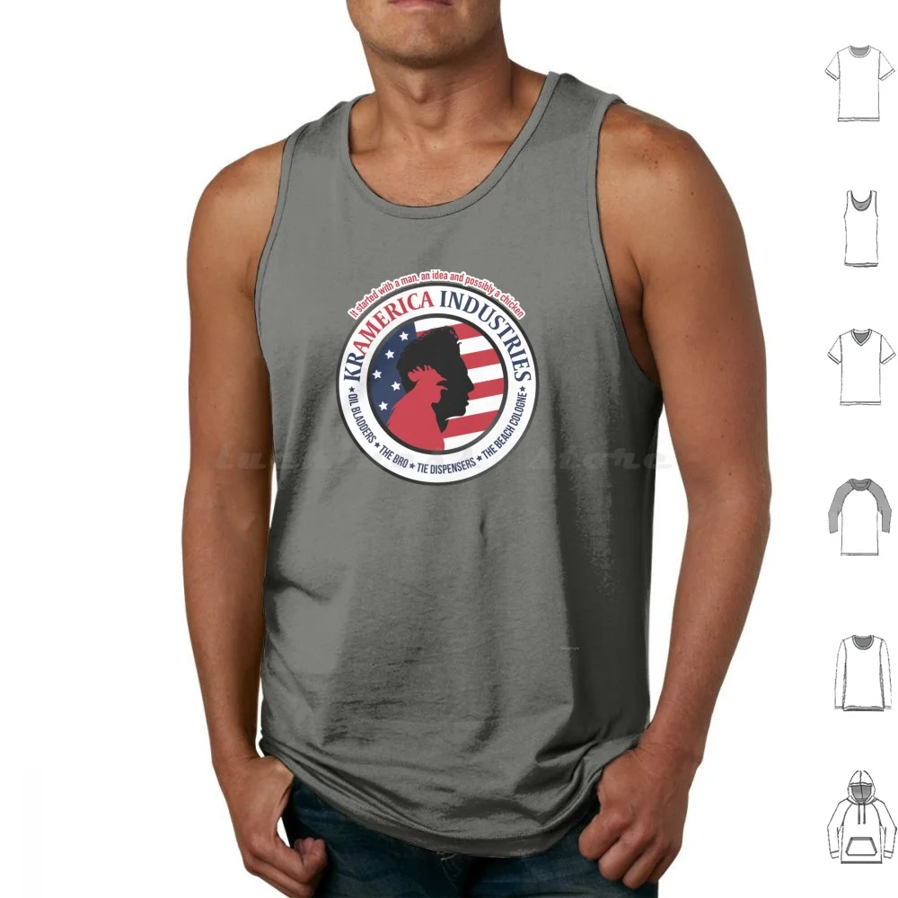 Kramerica Industries с продуктами Майки с принтом Хлопок Seinfeld Kramer Jerry Seinfeld Cosmo Kramer Kramer Industries