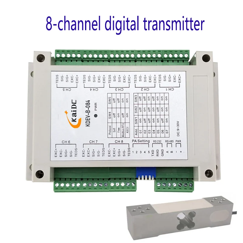 8-Channel Weighing Sensor Digital Transmitter Multi-Channel Weighing Sensor Signal Amplifier Intelligent Warehouse Transmitter