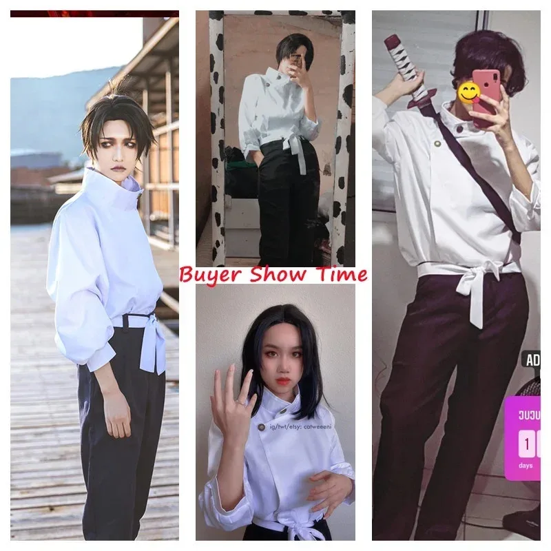 Anime Jujutsu Kaisen Yuta Okkotsu Cosplay Costume Kimono Uniform Kimono Suit Anime Wig Full Set Halloween