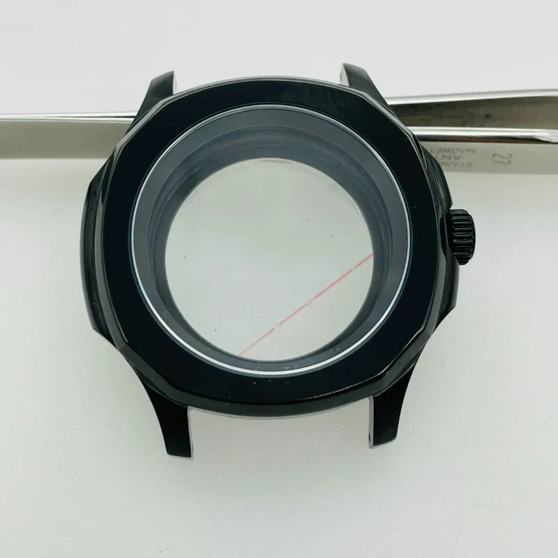 مجموعة علبة الساعة مناسبة لحركات NH35/NH36 ساعة الغوص ملحقات علبة الساعة الميكانيكية بقطر 42 مم #6