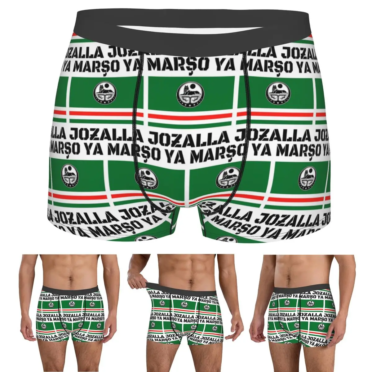 Boxer Underpants Shorts Marso Ya Jozalla Ichkeria Flag Panties Men's Comfortable Underwear for Homme Man Boyfriend Gifts