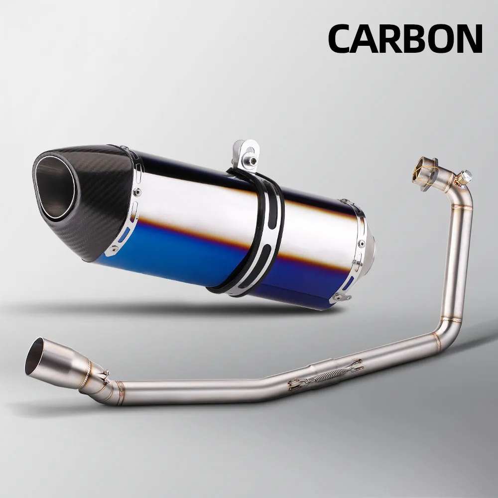 

For Suzuki GSXR125 GSXR150 GSXS125 GSXS150 2017-2026 Motorcycle Exhaust Full System Kit Manifold Pipe R77 Muffler With DB Killer