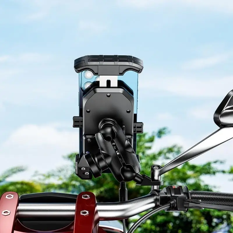 

G5GA 12V Motorcycle 18W Type C PD Quick 15W Wireless Cradle Holder for Hua-Wei Xiao/mi 3.5-6.5" Phone
