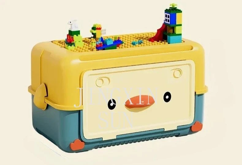 PGY Building Block Storage Box Plastic Brick Storage Toys Organizer Transparent Brick Storage Box
