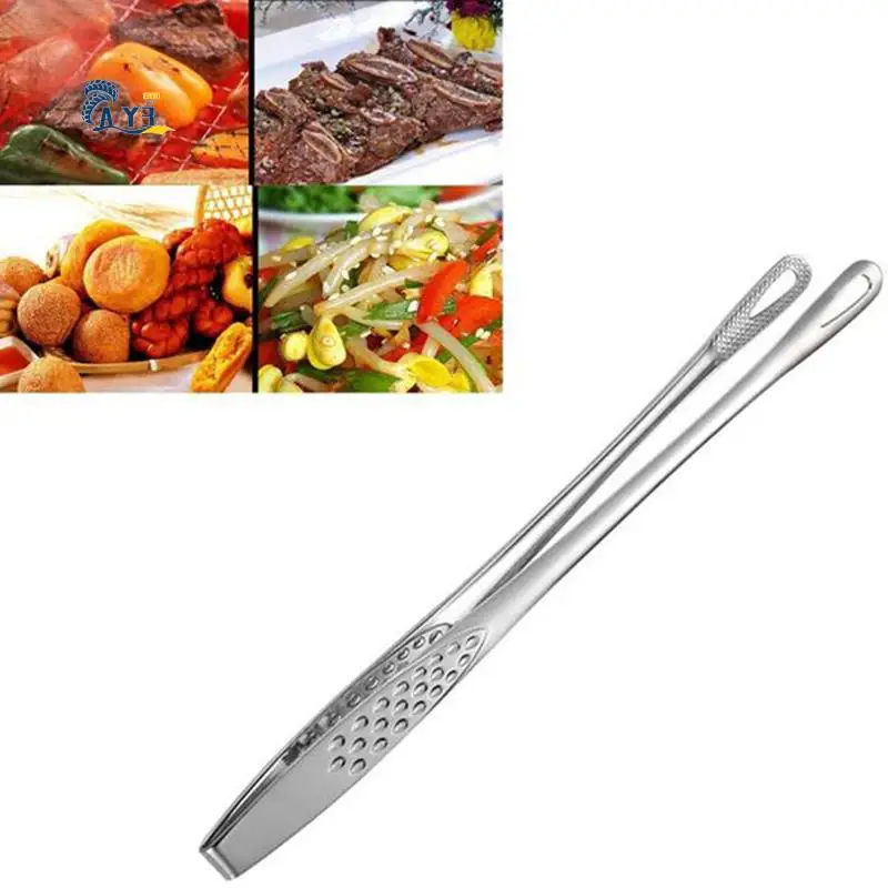 AY03-Kitchen Tweezer Tongs,Extra-Long Stainless Steel Tongs With Precision