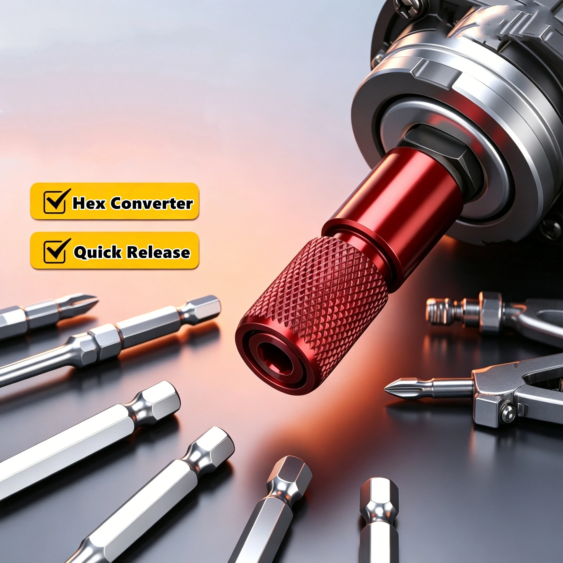Quick Change Bit Holder Impact Angle Grinder Electric Drill Adapter Parkside Drive Impact Wrench Fast Release Hex Accessories