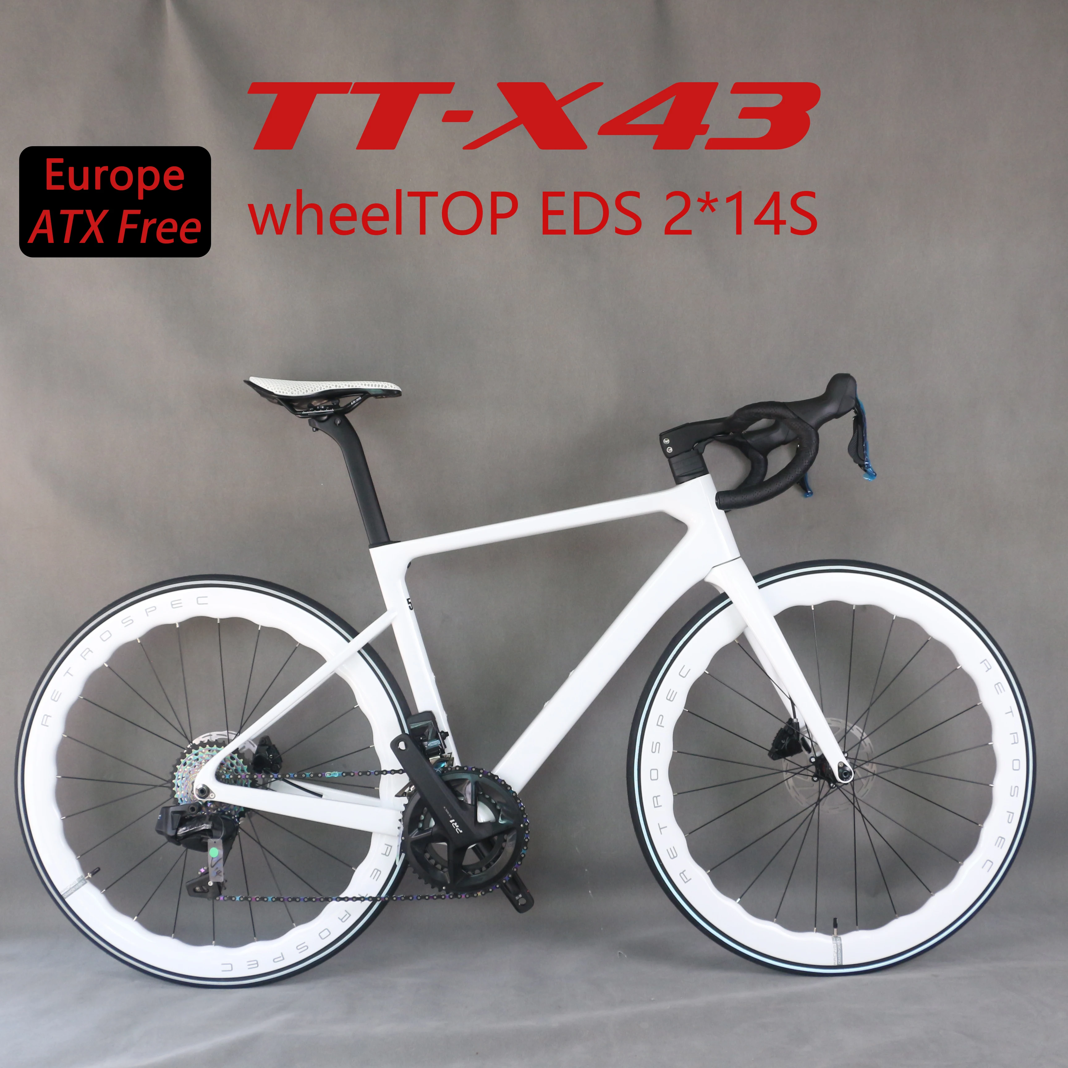 Full bicycle wheeltop  28speed Bicycle Full Carbon Light Weight Road Bike With WheelTop Wireless Electric Group Set