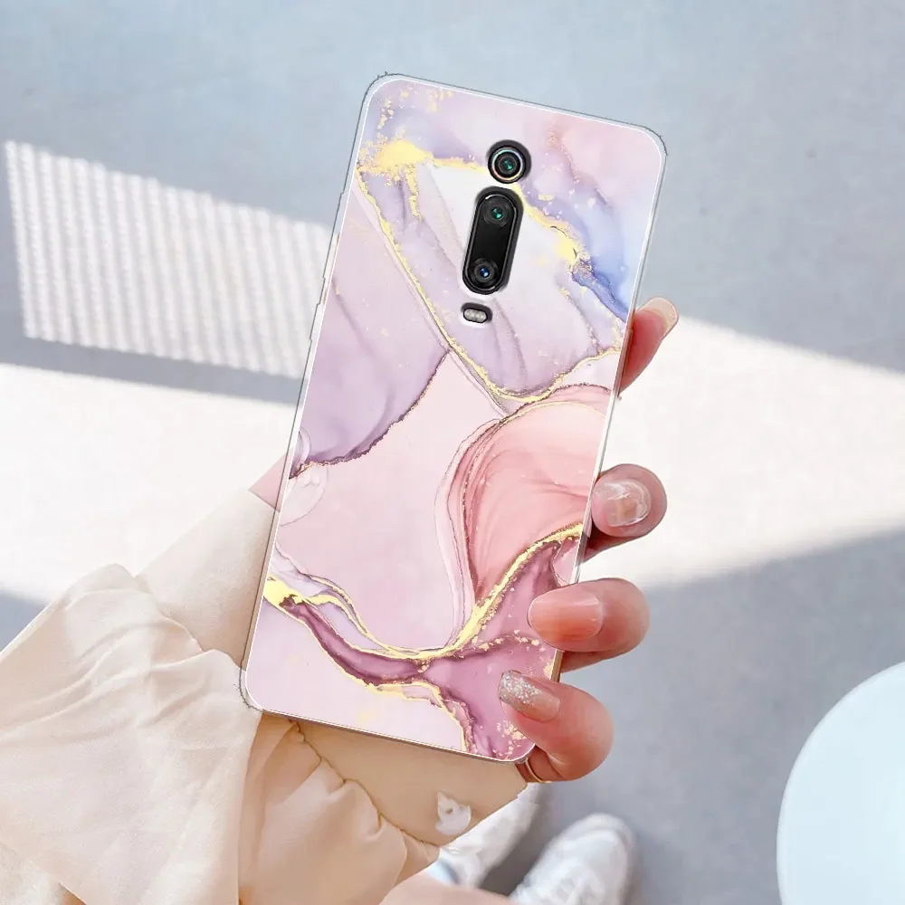 For Xiaomi Mi 9T Pro Case Transparent Cover For Xiomi Mi9T Mi 9T 9 T T9 Pro Marble Soft Clear Silicone Phone Case Redmi K20 Pro