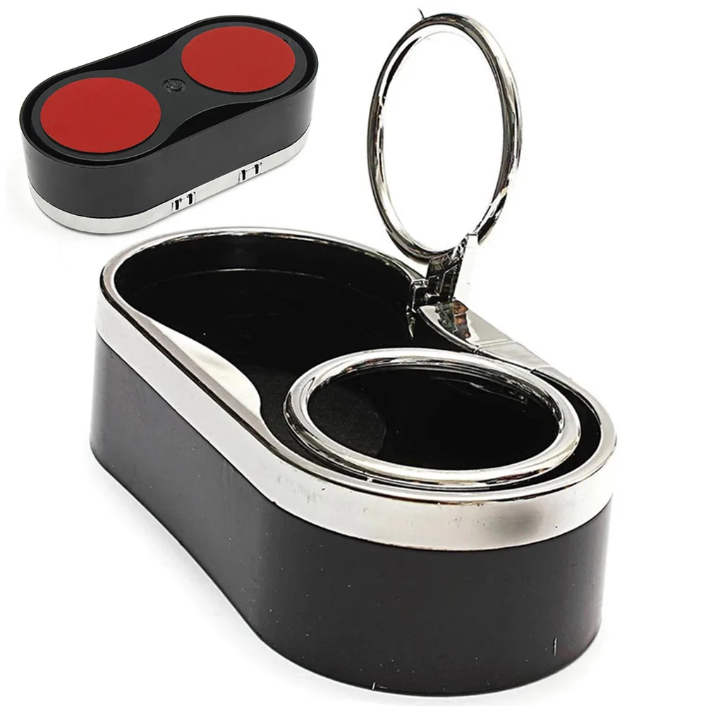 Contemporary Design Auto Cup Holder, Dual Hole Beverage Holder for Car, Truck, and SUV, Sturdy Plastic Construction