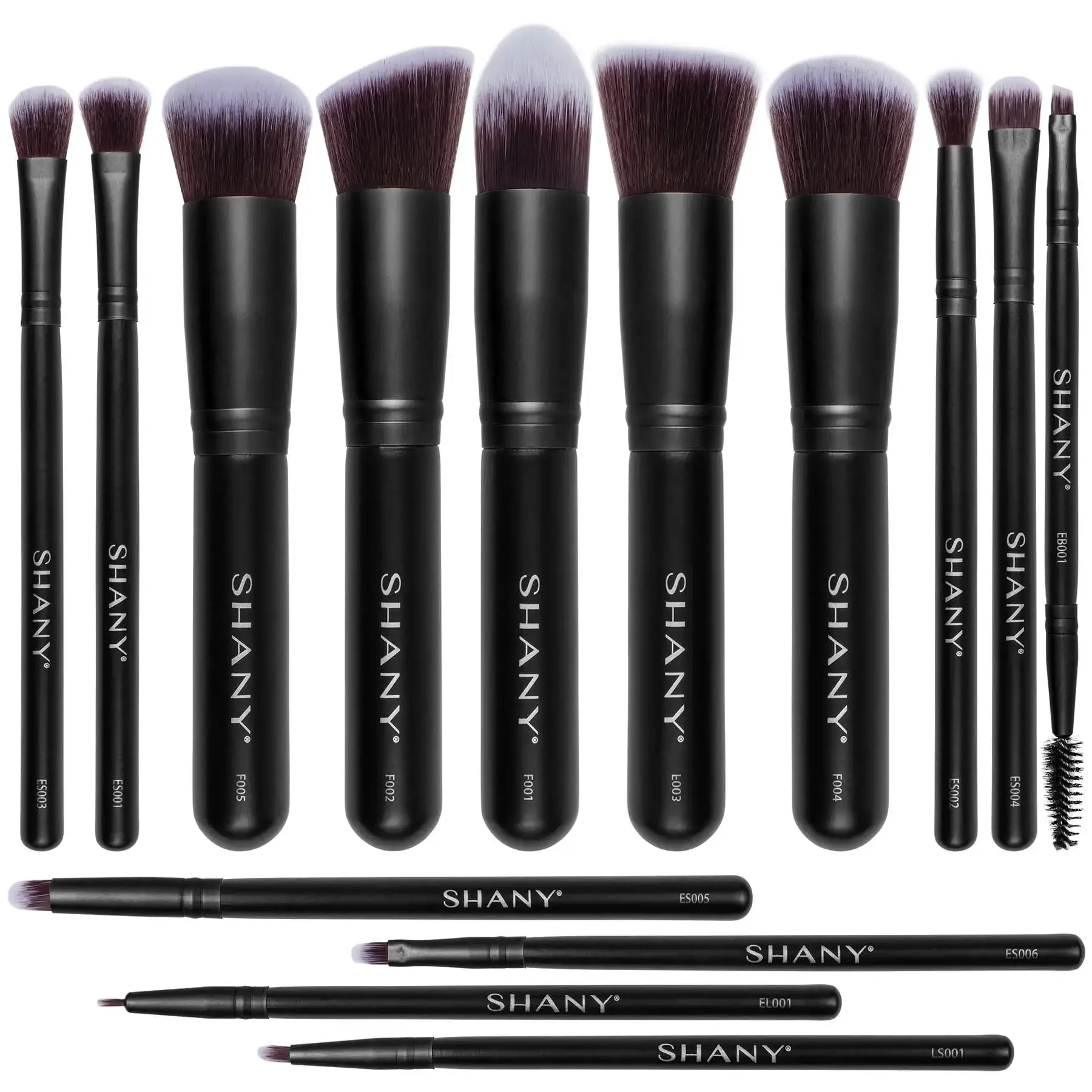 14-Piece Brush Set – Foundation Powder Concealers Eye Shadows,Synthetic bristles