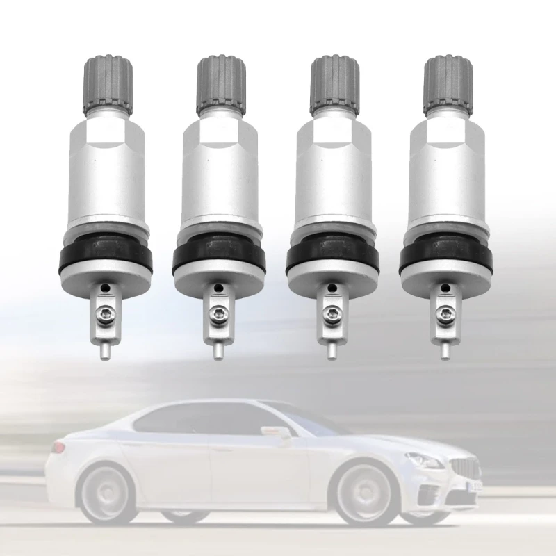 Car Tubeless Wheel Tyre TPMS Valves Metal Tire Pressure Monitoring System Sensor Valves Stem Repair Ensure Safe Driving H9EE