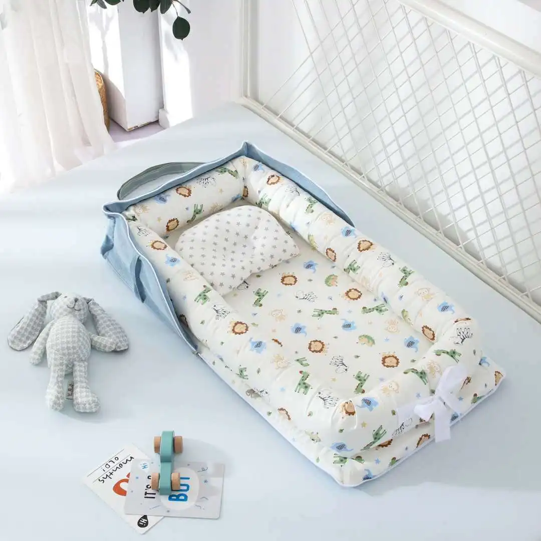 Dropshipping Portable Bed Middle Bed Can Be Stowed Isolated Protected  Removable Washable Shaped Pillow Bag Type Crib For Gift