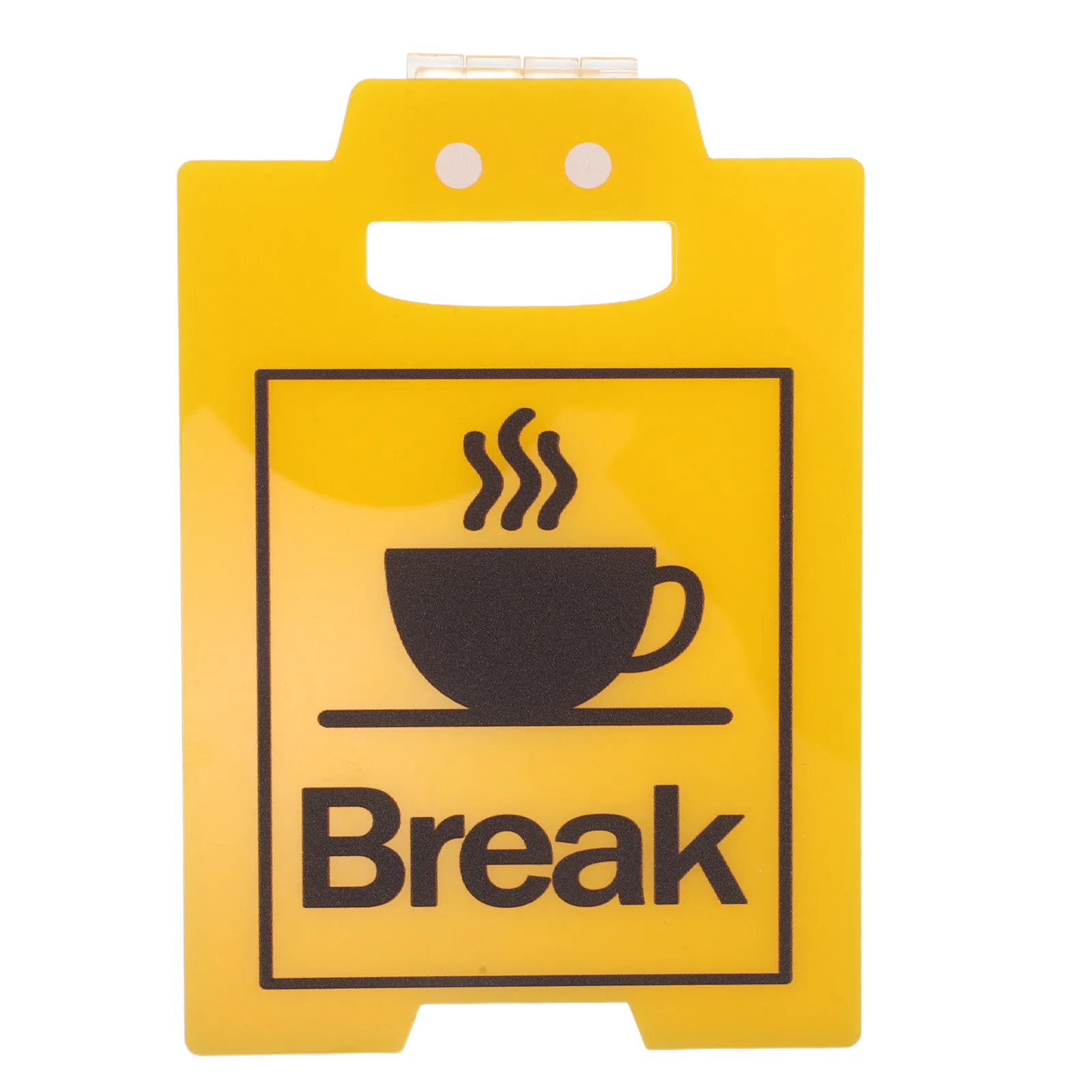 Office Desk Break Sign Yellow Acrylic Do Not Disturb Signal Front Retail Counter Reception Simple Status Tabletop Work Cubicle