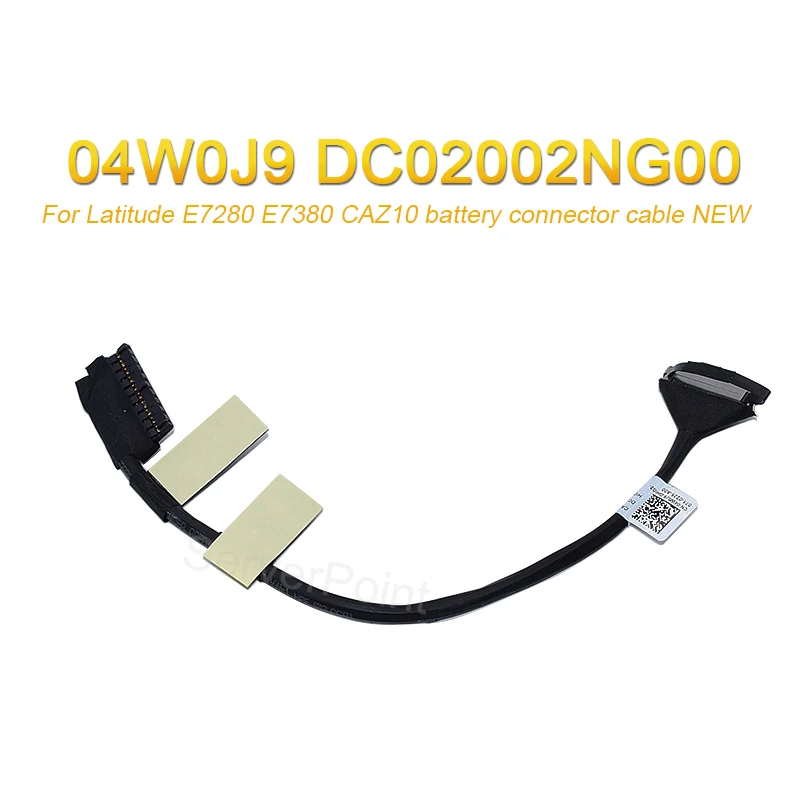 Genuine New for Dell Latitude E7280 E7380 CAZ10 battery connector cable 04W0J9 4W0J9 CN-04W0J9 DC02002NG00 100% Tested