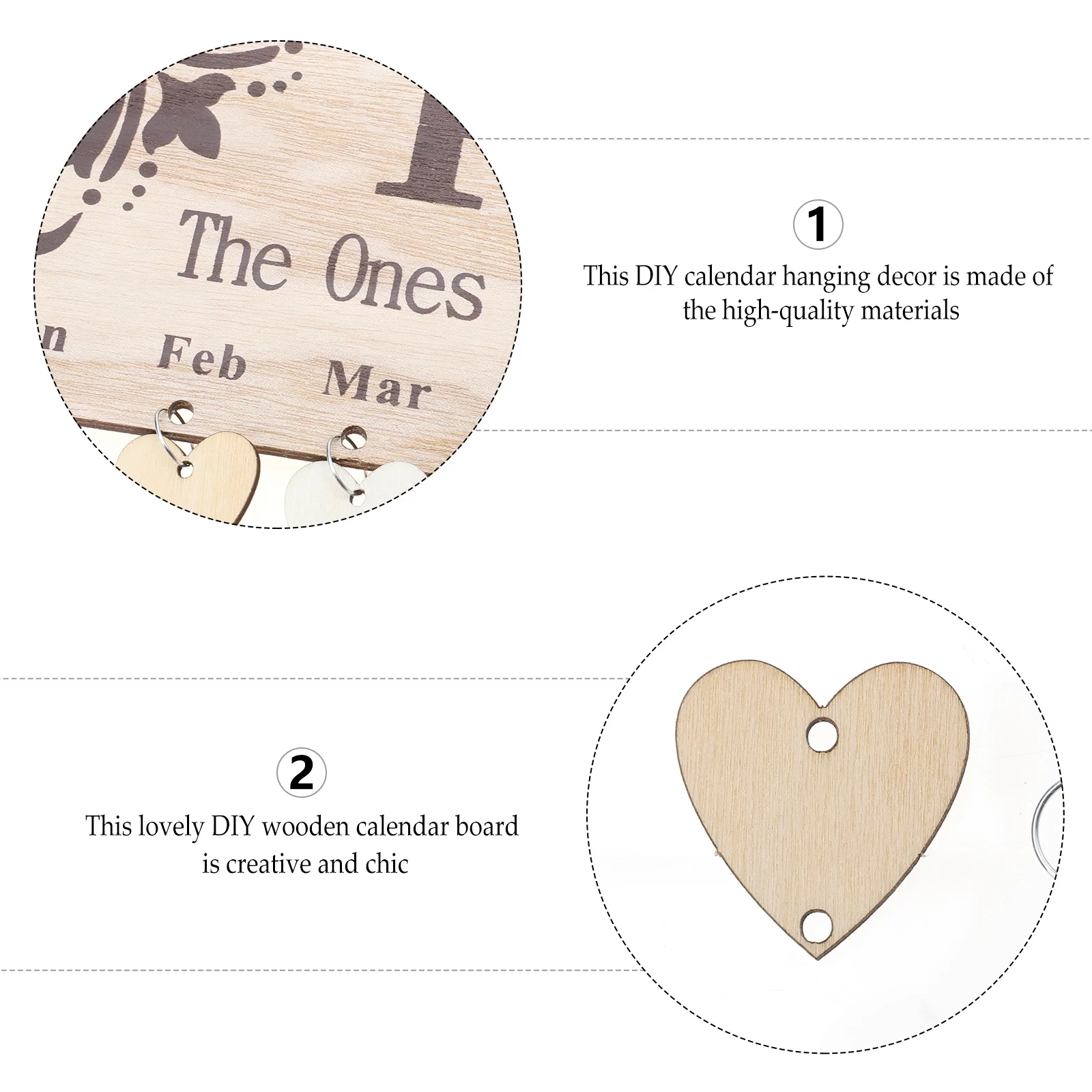 

1 комплект, 1 комплект, деревянная доска-календарь с напоминанием о дне рождения, подвесной декор «сделай сам», подарок на годовщину семьи, деревянный подвесной календарь, кулон