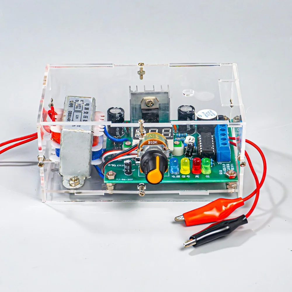 ​DC Regulated Power Supply Kit Adjustable LM317 Electronic DIY Soldering Training Circuit Board for Student Assembly Practice