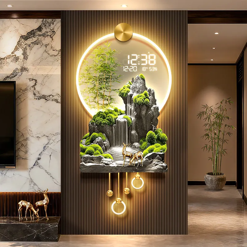 Living Room Art Mural Wall Clocks Interior Aesthetic Creative Design Wall Watch Xenomorph Fashion Reloj Pared Home Decoration