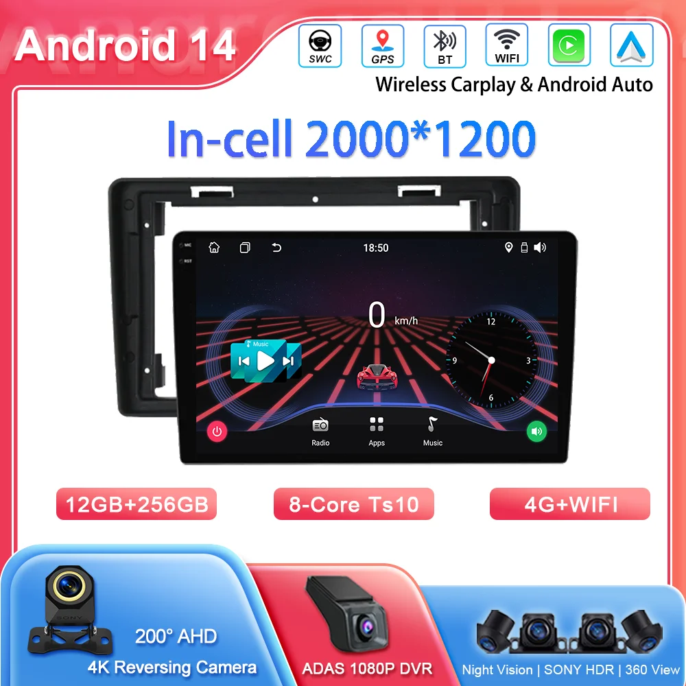 

Автомобильный DVD Android 14 Радио Стерео Для Citroen C2 C3 2001 2002 2003-2010 Авто Мультимедийный Плеер 4G GPS Навигация Bluetooth WIFI