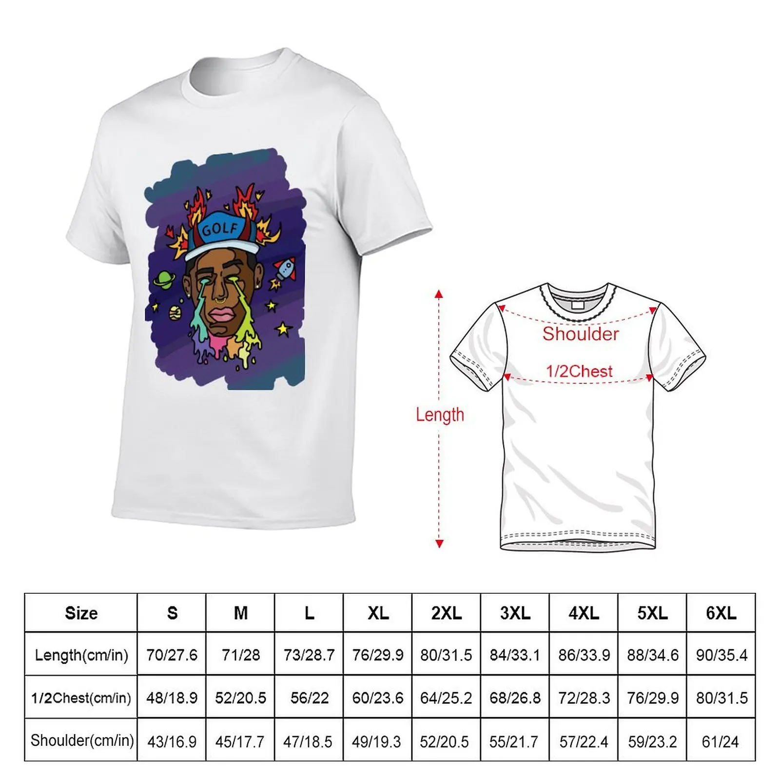 Tyler the createor T-Shirt Summer Casual Loose T-Shirt