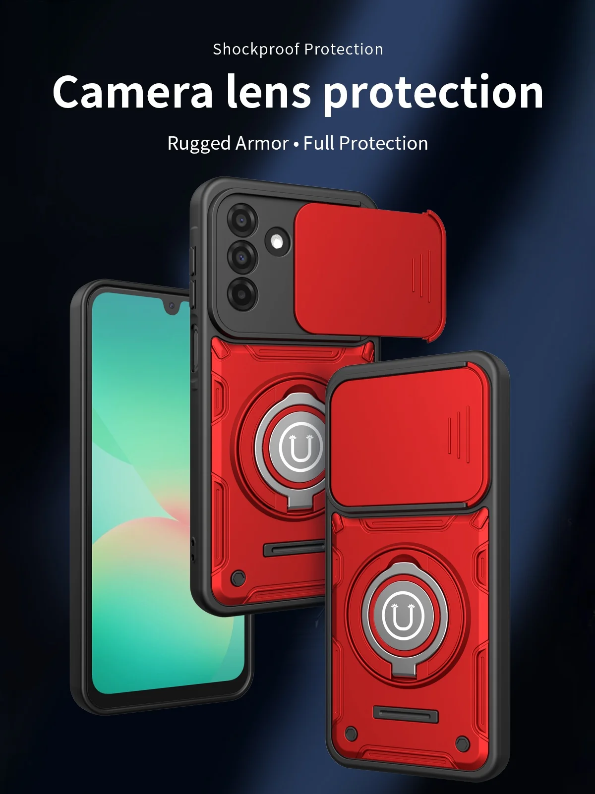 Magnetic Car Mount PC Phone Case For Samsung Galaxy S26 A57 A56 A55 A37 A36 A35 A25 A17 A16 S24 Ultra A06Rotatable Bracket Cover