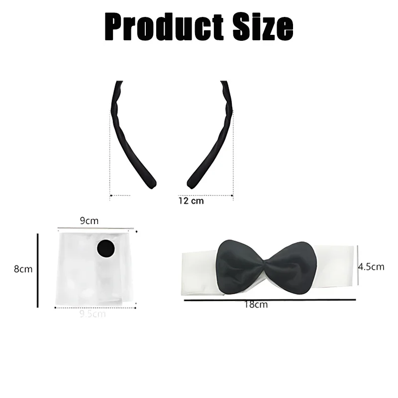 1-20 pezzi set orecchie da coniglio fasce per capelli fasce per ragazza coniglio accessori per capelli festa di Pasqua fasce per ballo di Halloween papillon di Halloween