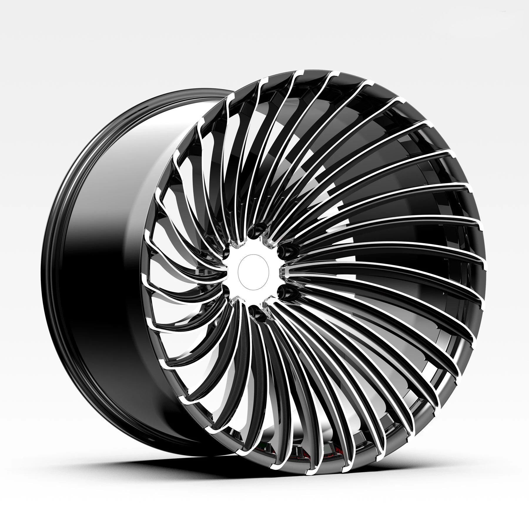 مزورة المتطرفة طبق عميق مقعر T6061 سبيكة عجلات محور 18 19 20 21 22 23 24 بوصة 5X112 5X108 5X114.3 5X120 عجلات بيع