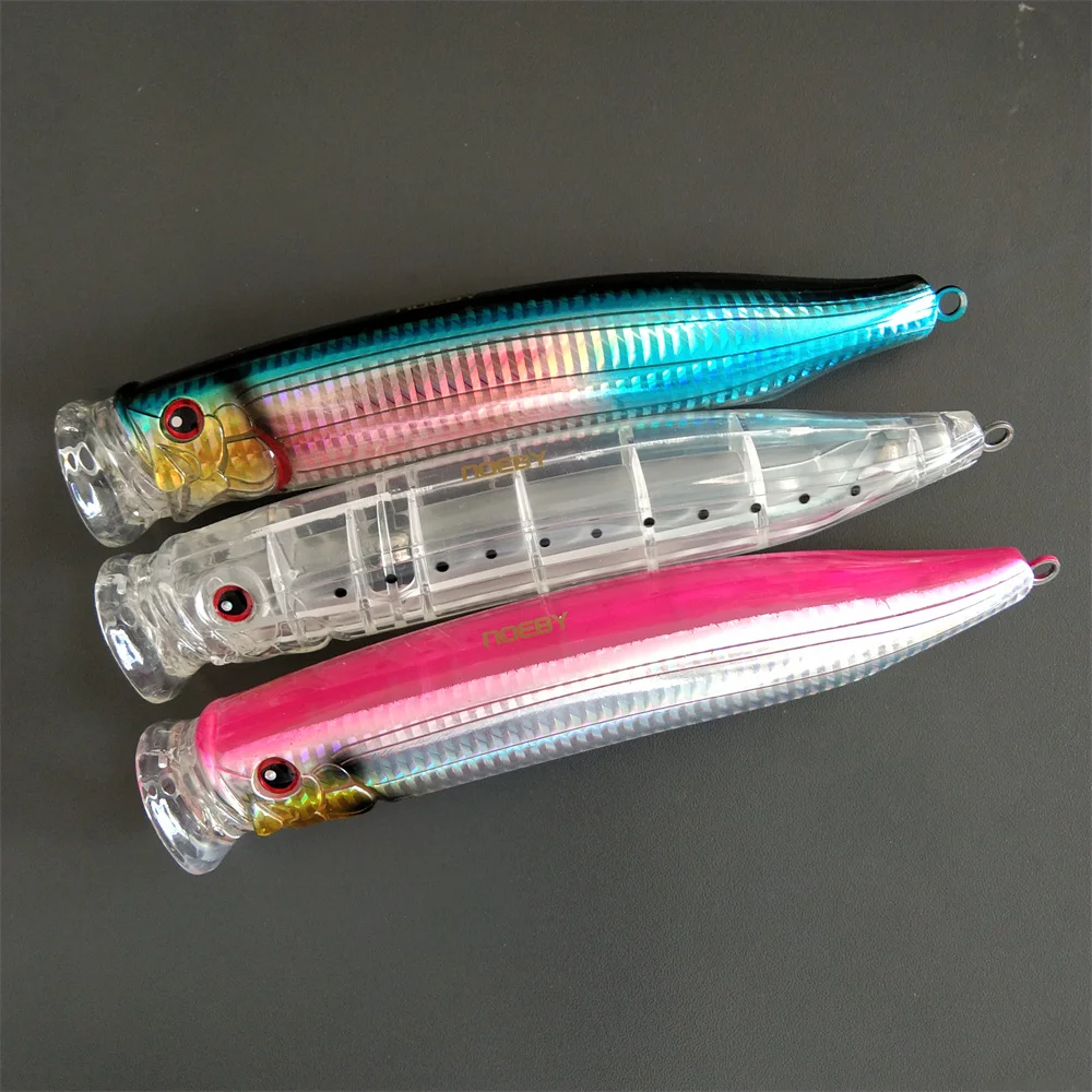 

Noeby 3pcs 175mm 73g Feed Popper Floating Tuna Lure Hard Lures Top Water Saltwater For Fishing NBL9246