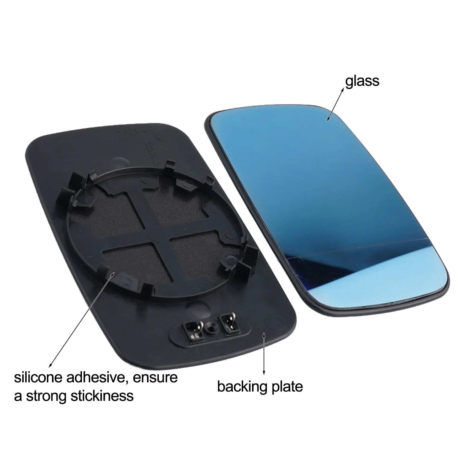 

1 пара автомобильных боковых зеркал заднего вида, синий широкоугольный комплект для BMW E39 E46 320i 330i 325, украшения для наружных деталей с подогревом