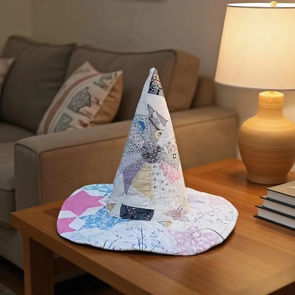 不織布キルティング魔女帽子 DIY 装飾クラフトハロウィンパーティー帽子生地手作り民芸帽子ハロウィンコスチュームアクセサリー