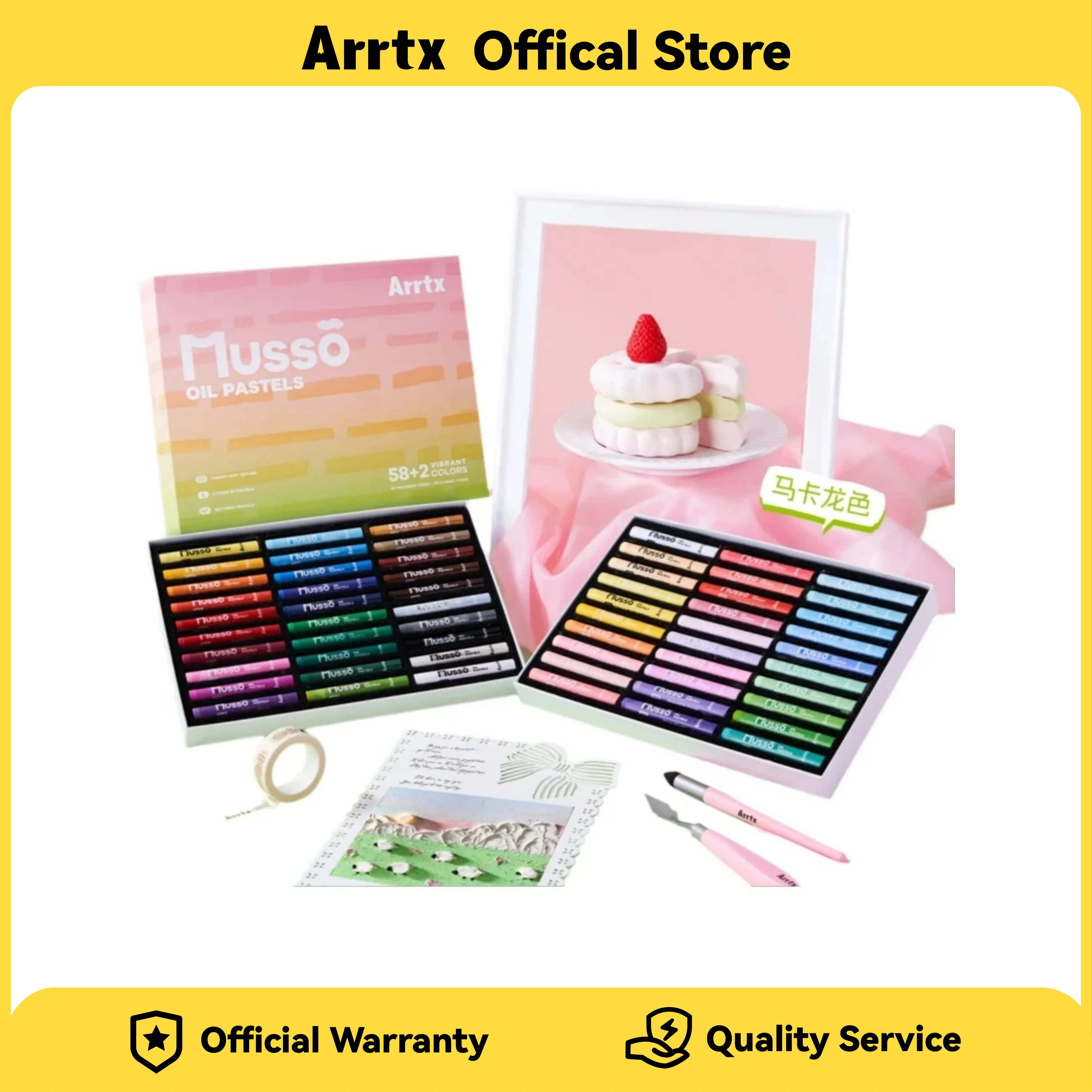 ARRTX زيت الباستيل أكاديمية الصف MUSSO AOP-S0260 نظام ناعم 60 لونين