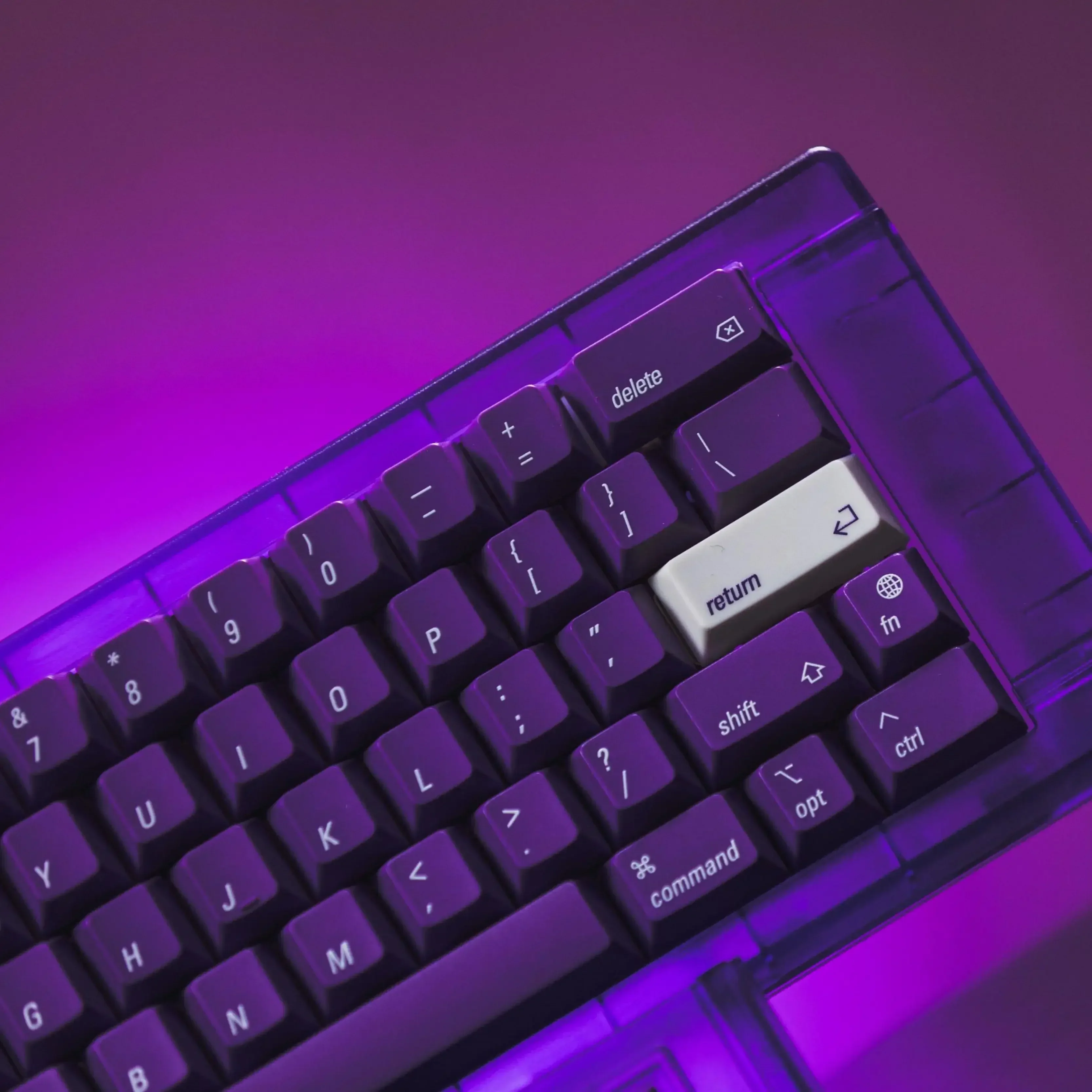 

Purple Keycap Mechanical Personalization Purple Theme Keycap UV Printing ABS