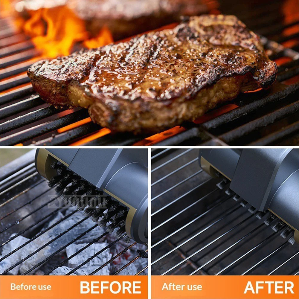 MY-117 Rotating Barbecue Cleaning Brush Specialized Grill Cleaning Tool for Kitchen