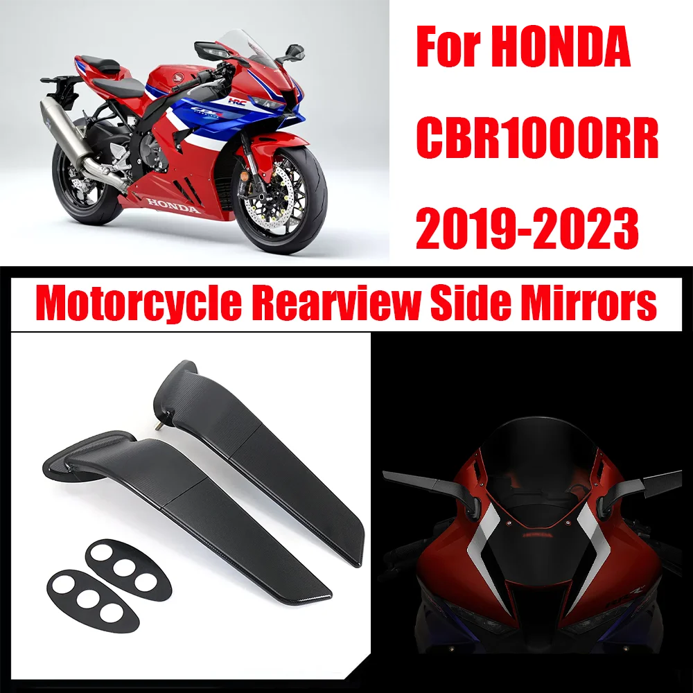 

CBR1000RR Motorcycle Rearview Mirror For Honda CBR 1000RR 2019-2023 Accessories Adjustable Rotating Side Mirror Winglet