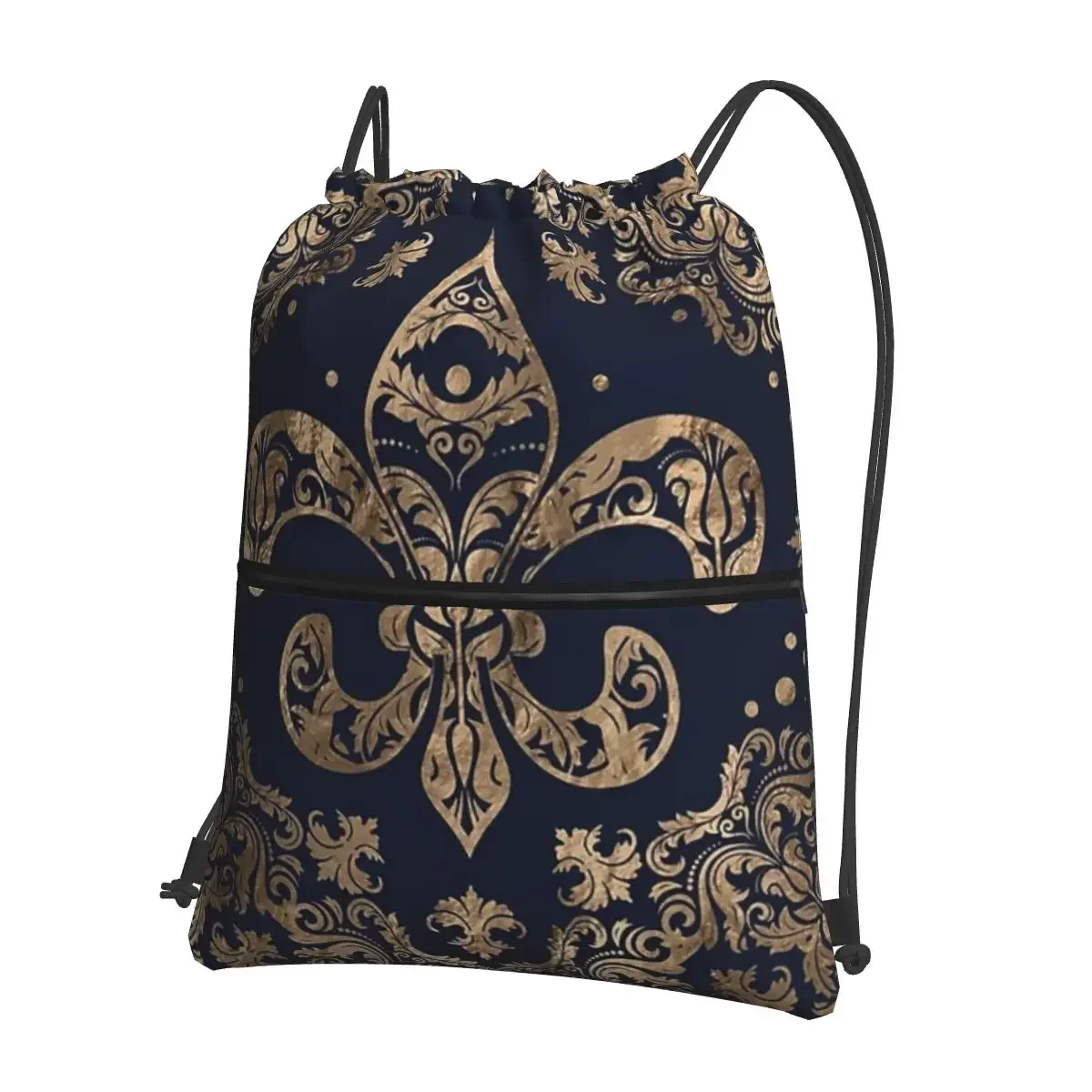 Florence Fleur De Lis Lily Flower Symbol Flag Backpacks Drawstring Bag Drawstring Bundle Pocket Book Bags For School Students