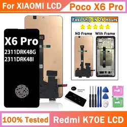 6.67''AMOLED 120hz for Xiaomi Poco X6 Pro 5G LCD 2311DRK48G Display screen digitizer Assembly For Poco X6Pro 2311DRK48I Display