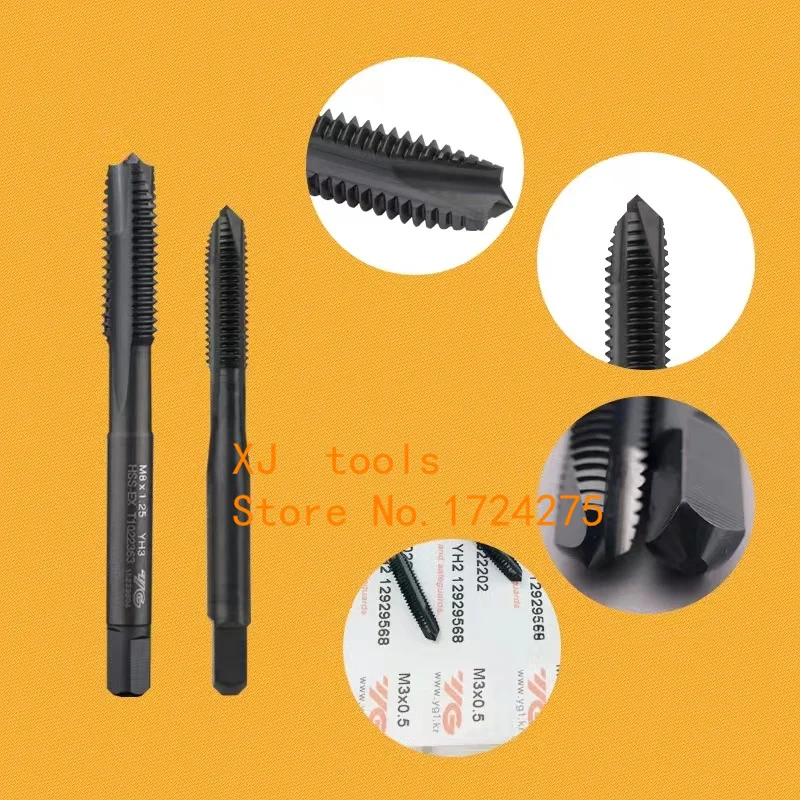 Free Shipping 100% Original YG-1 T1022 Apex Tap M2 M2.5 M3 M3.5 M4 M5 M6 M7 M8 M10 M12 M14 M16 M18 M20  Processing: Steel