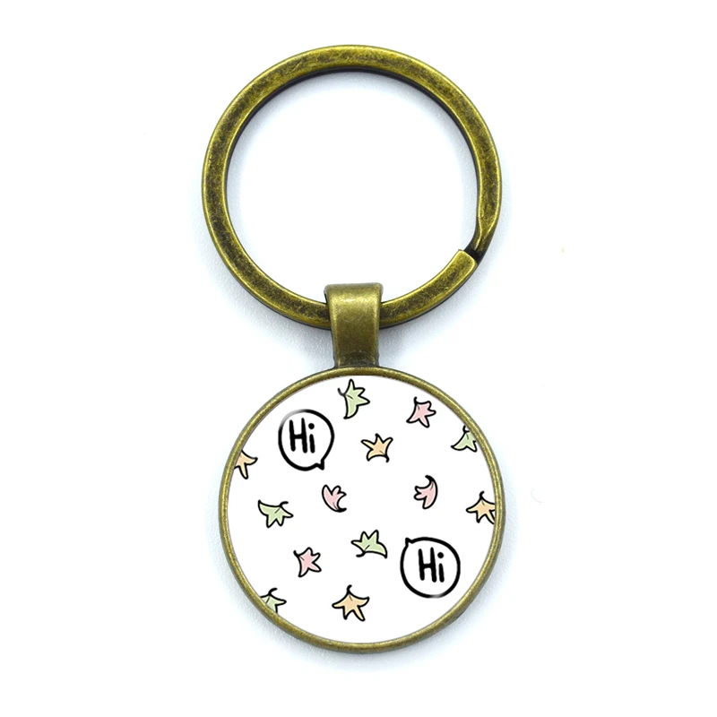 سلسلة مفاتيح مصنوعة من الأكريليك على شكل قلب مع أشكال كرتونية كوميدية من شخصية نيك وتشارلي سلاسل مفاتيح زجاجية سلسلة مفاتيح مصنوعة من الرسوم المتحركة هدايا مجوهرات #1