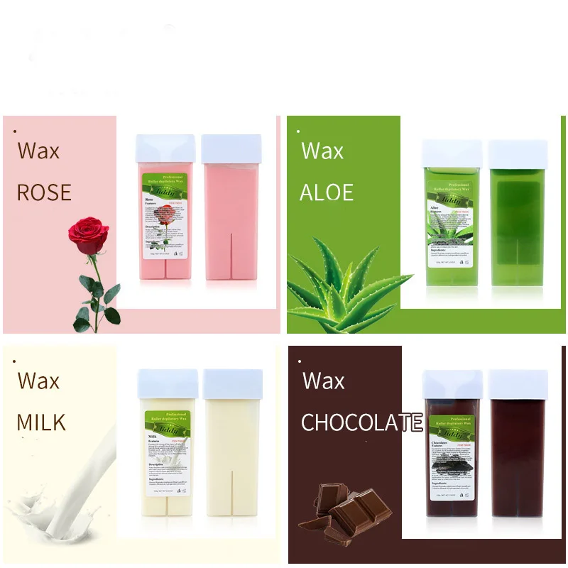 Восковой картридж для депиляции рулонный обогреватель для удаления волос восковой крем 12, обогреватель для горячего воска всех типов кожи для женщин 100 г