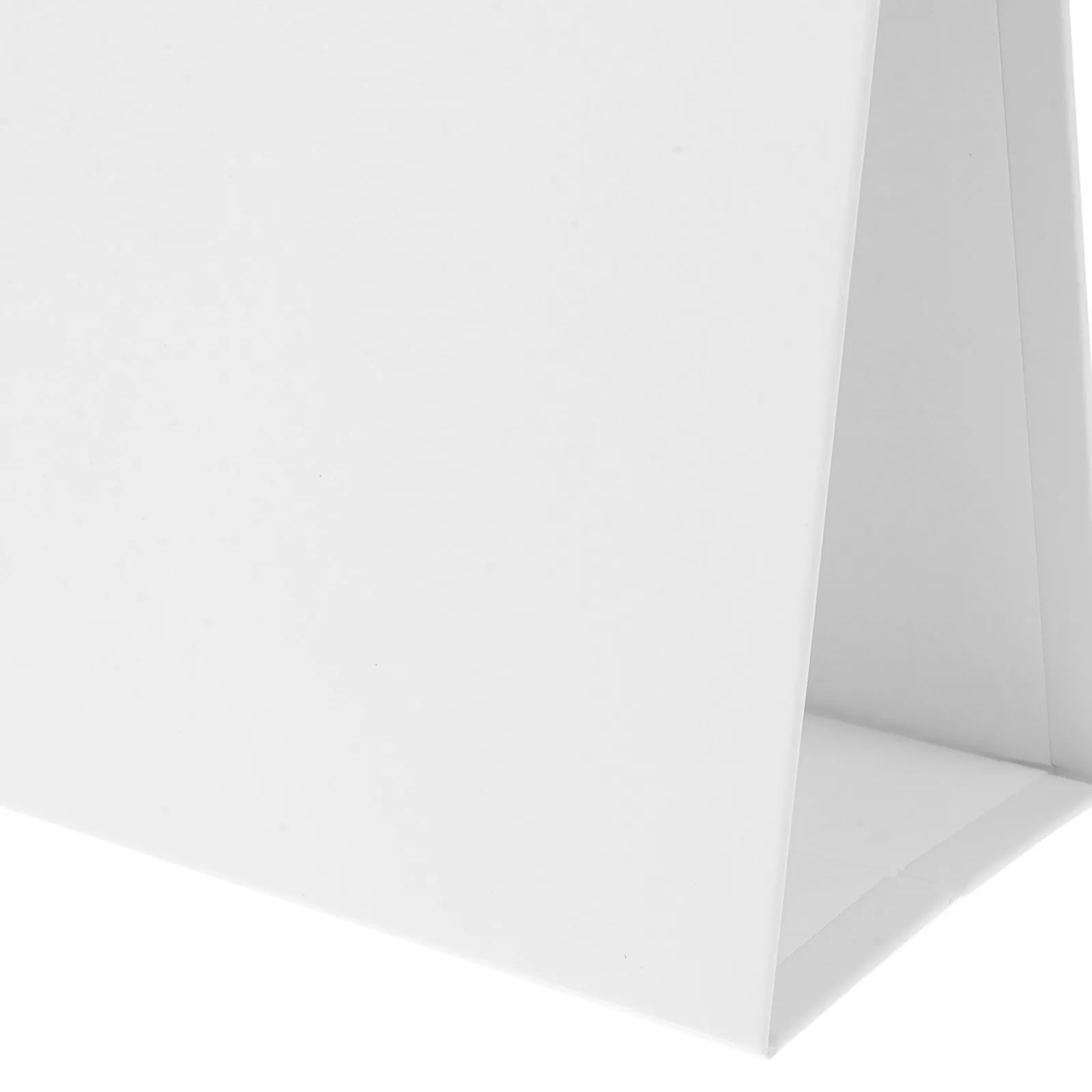 10Pcs Blank Desk Calendar Base Refillable Triangular Folding Twin Wire Binding Desktop Planner White