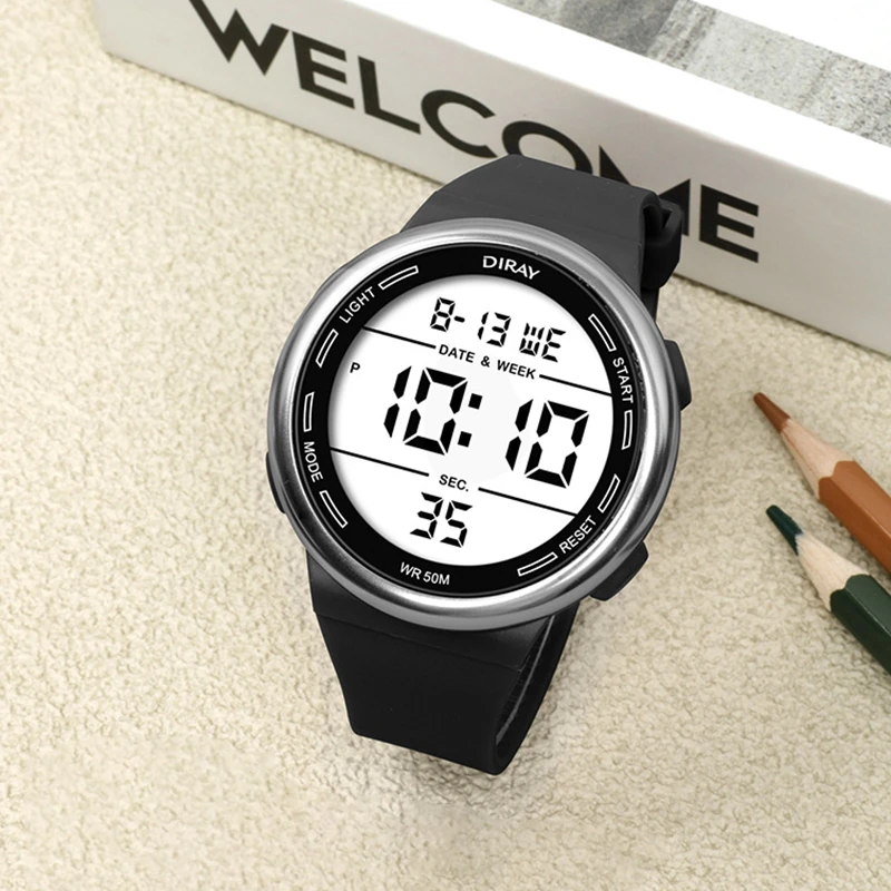 Мужские кварцевые наручные часы, крутые мужские модные часы для подростков, повседневные часы для мальчиков, школьное время, водонепроницаемые будильники, секундомер, часы для юниоров
