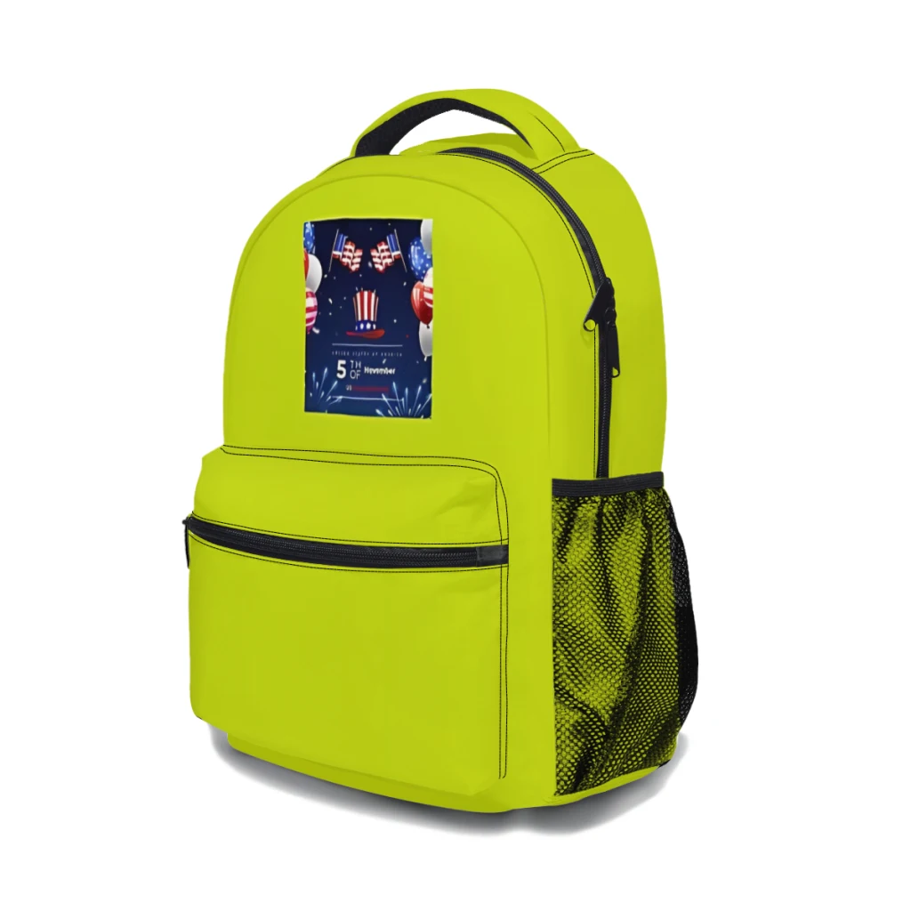 Mochila escolar informal para niños y jóvenes, bolsa ligera con estampado de USA Elections 2024, 17 pulgadas