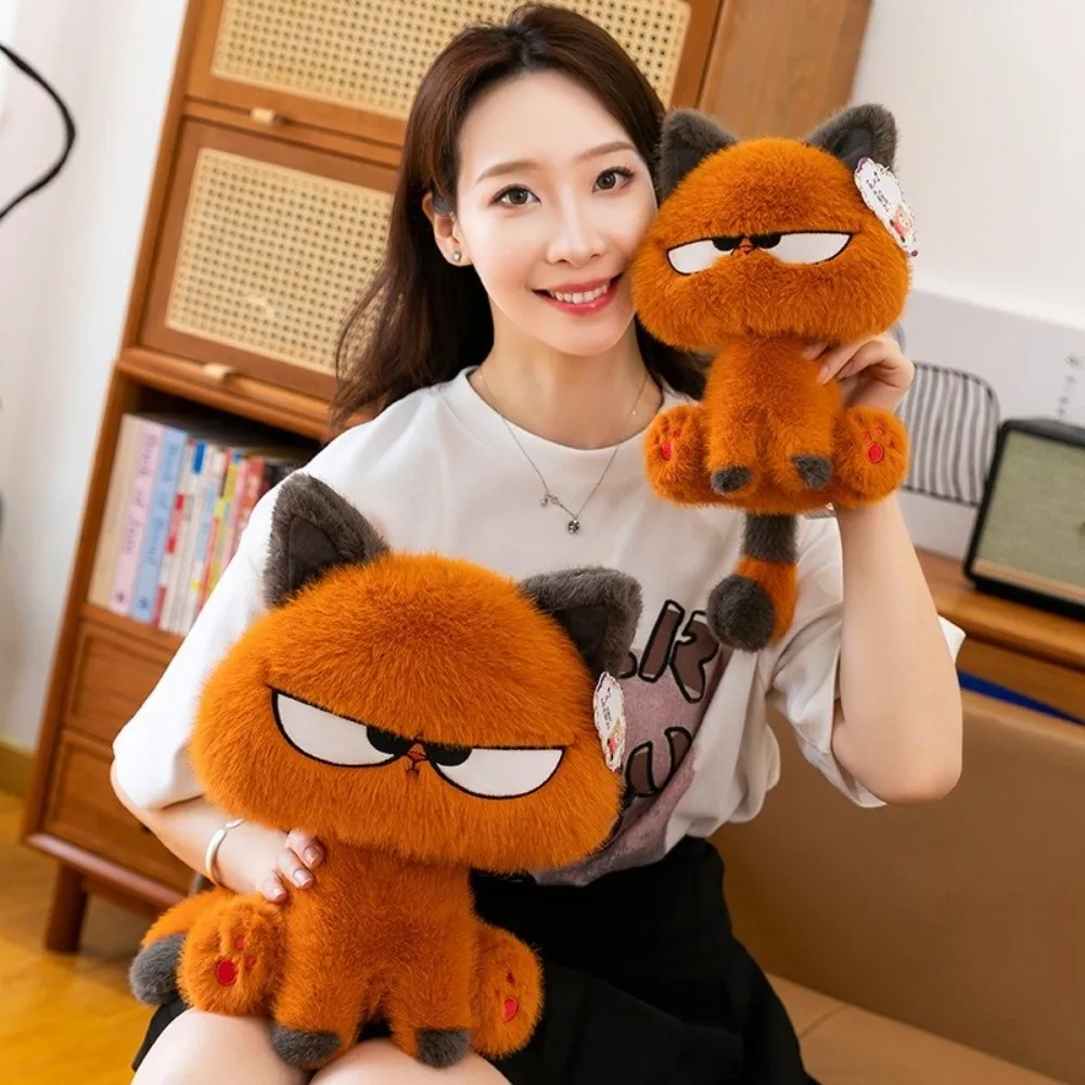 Creativo 30 cm/40 cm gato naranja Plushie Material suave lindo muñeco de peluche Kawaii animales de peluche niña juguetes de peluche muñeco de peluche
