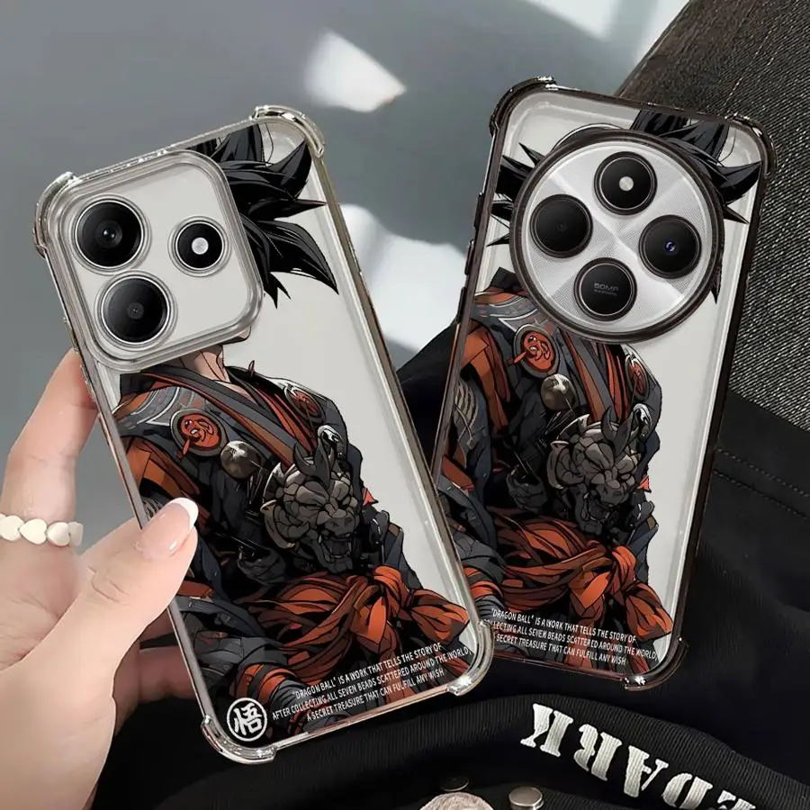 

Phone Case for Redmi Note 11s 10 Lite 10s 9S 9Pro 10 11 12 13 Pro 14ProPlus Clear Cover DragonS BallS GokuS