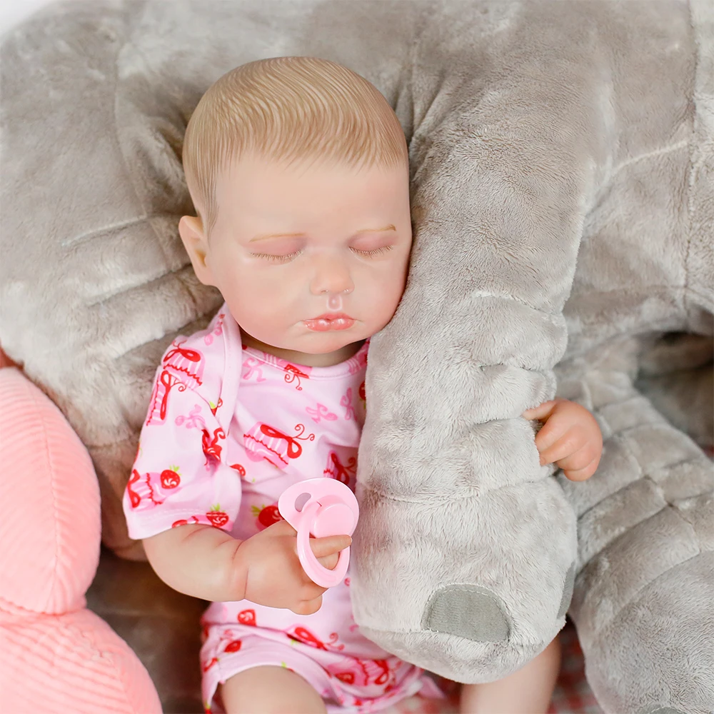 Bonecas Reborn de 19 Polegadas LouLou com Pele 3D e Veias Visíveis, Boneca de Vinil Realista para Meninas, Brinquedo para Presentes de Natal