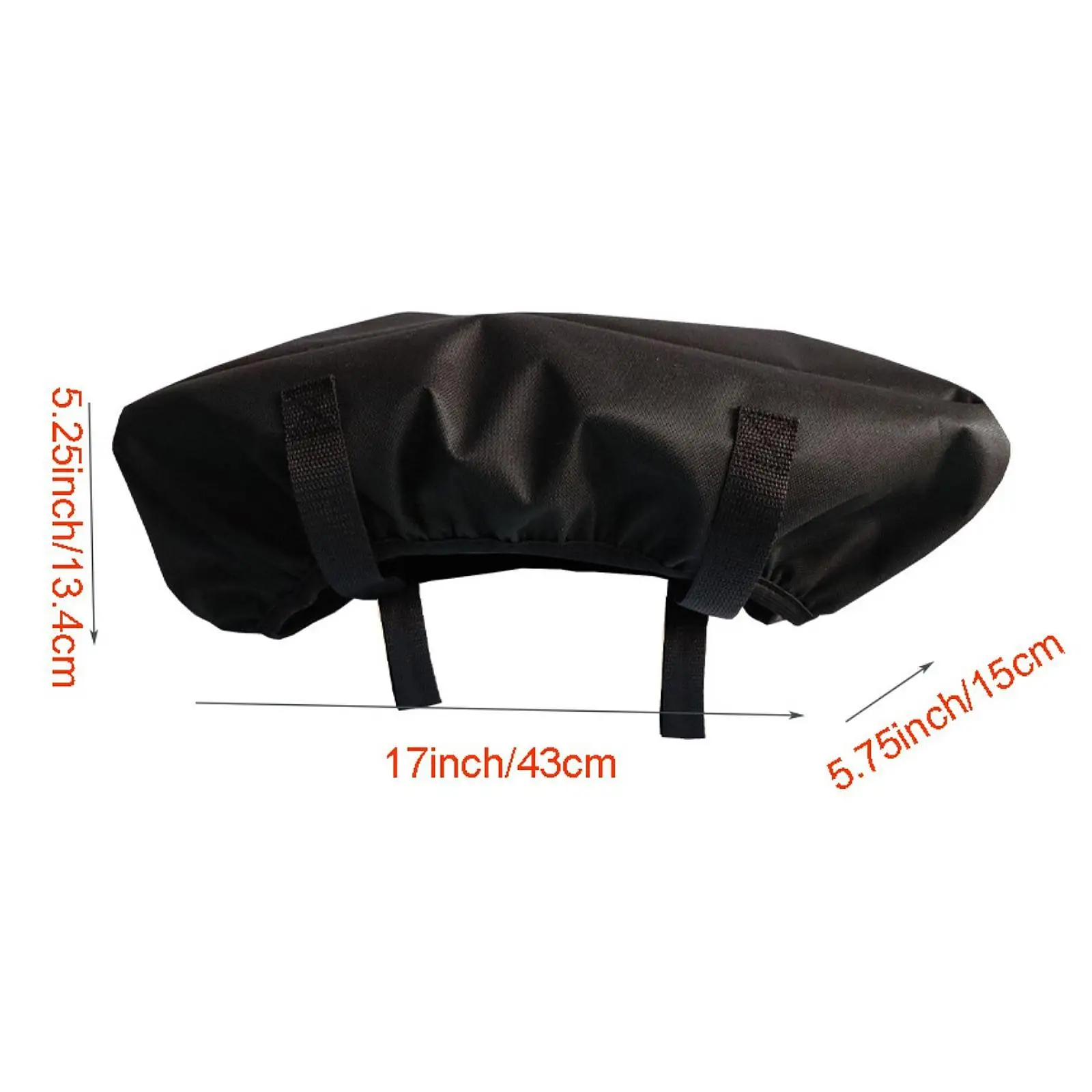 Compact Black Winch Cover Heavy Duty Oxford Cloth Protective Case Easy Installation for Auto Electric Winch Safety