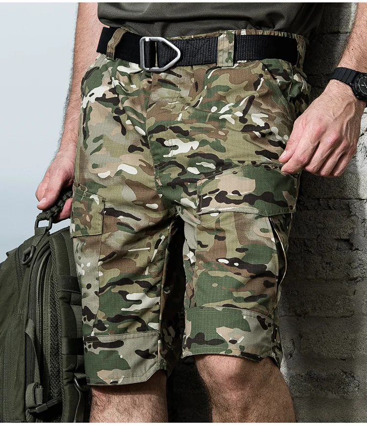 Tactical Tom Tactical Shorts Men's Outdoor Loose Work Pants Multi-Pocket Pants Men's Summer Work Training Pants Commute Military