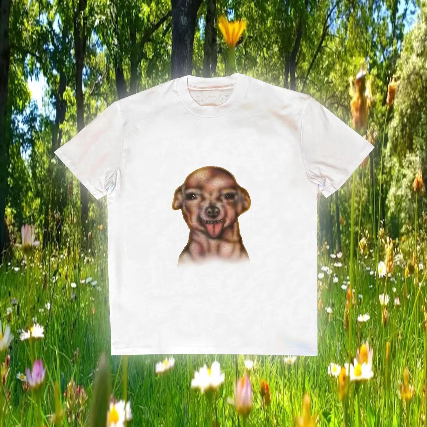 2026 new Short sleeve tee with fantasy cartoon character and mechanical device graphic unisex loose casual street fit